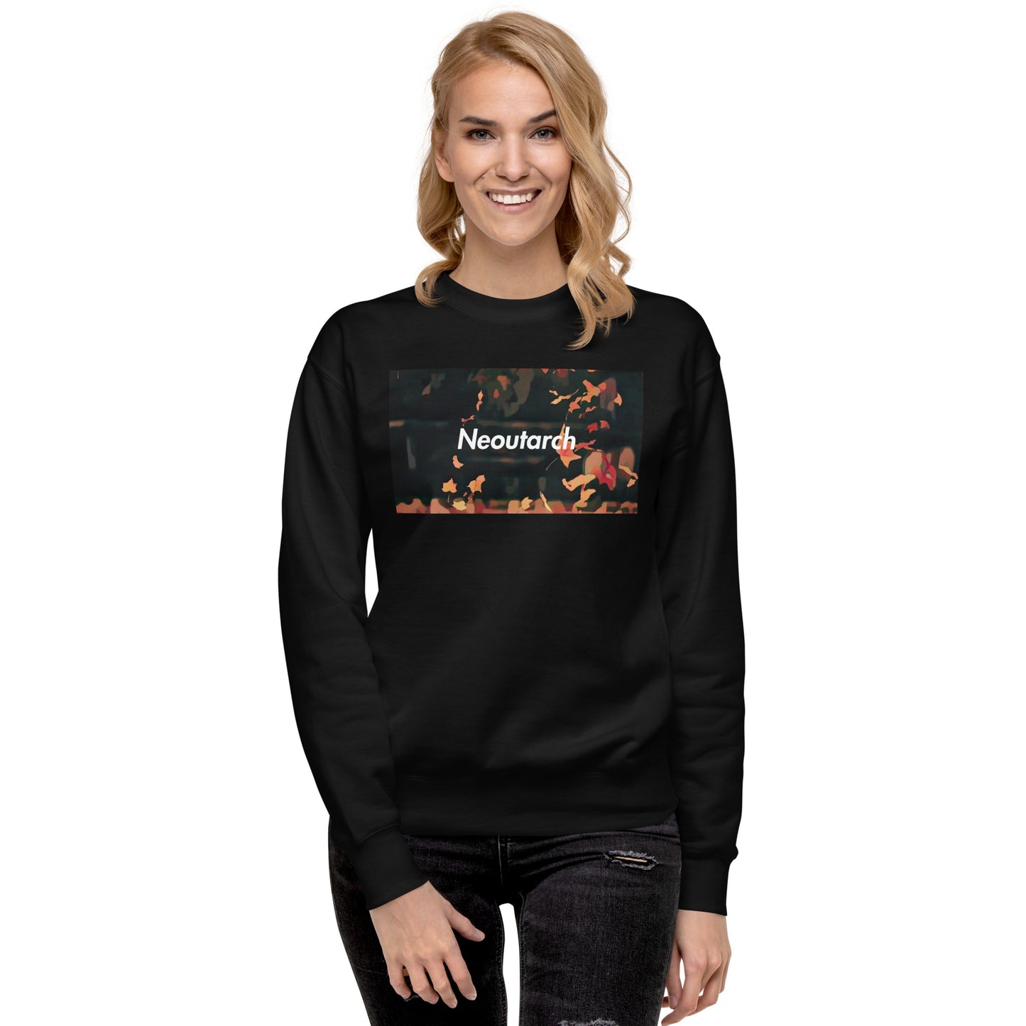 Logo Photo Sweatshirt Reeves Black