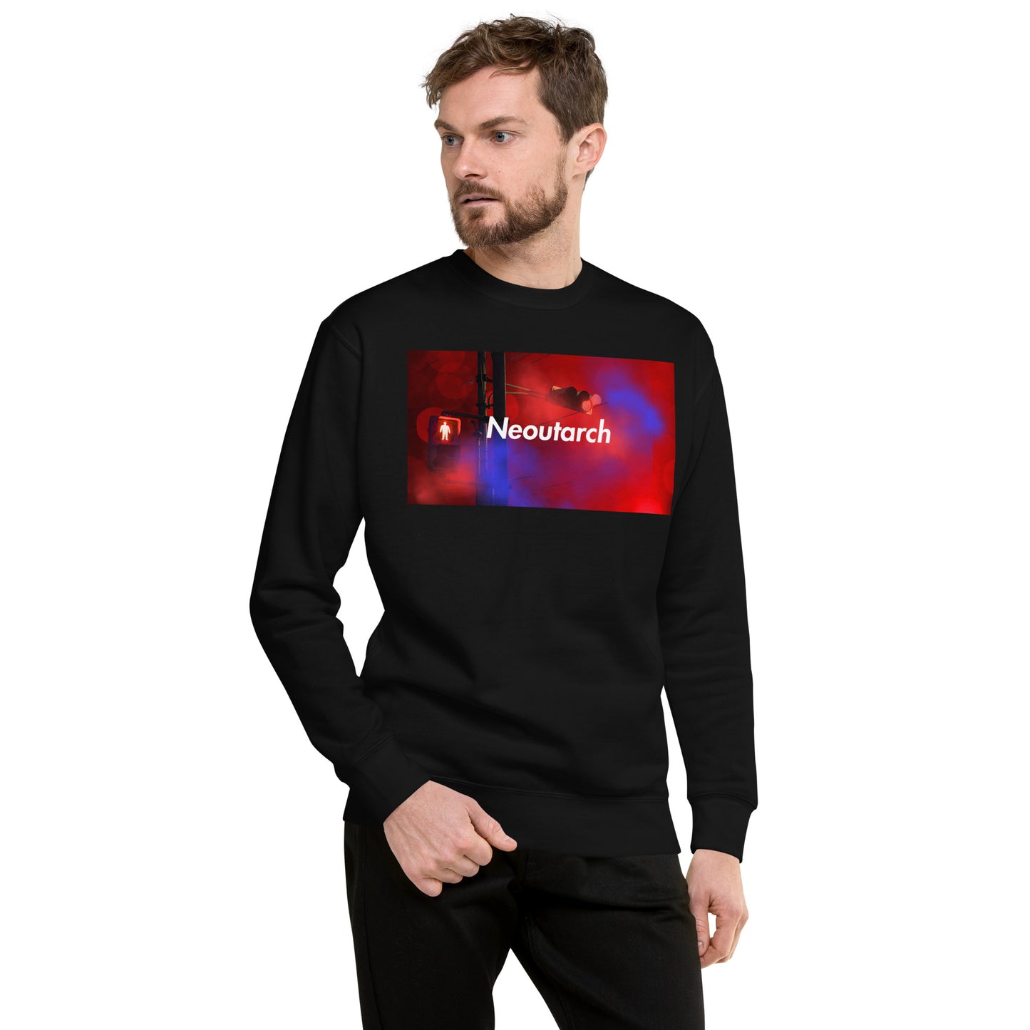 Logo Photo Sweatshirt Traffic Light Black