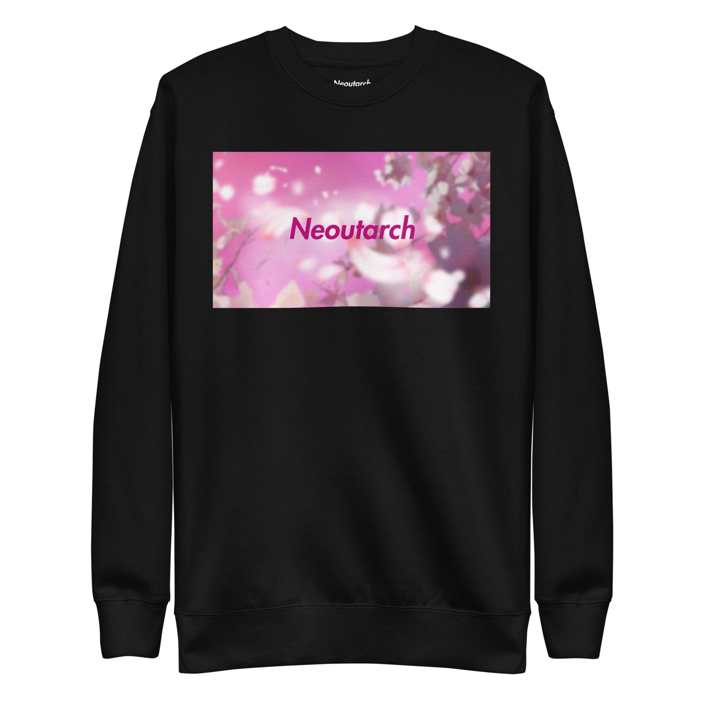 Logo Photo Sweatshirt Sakura Black