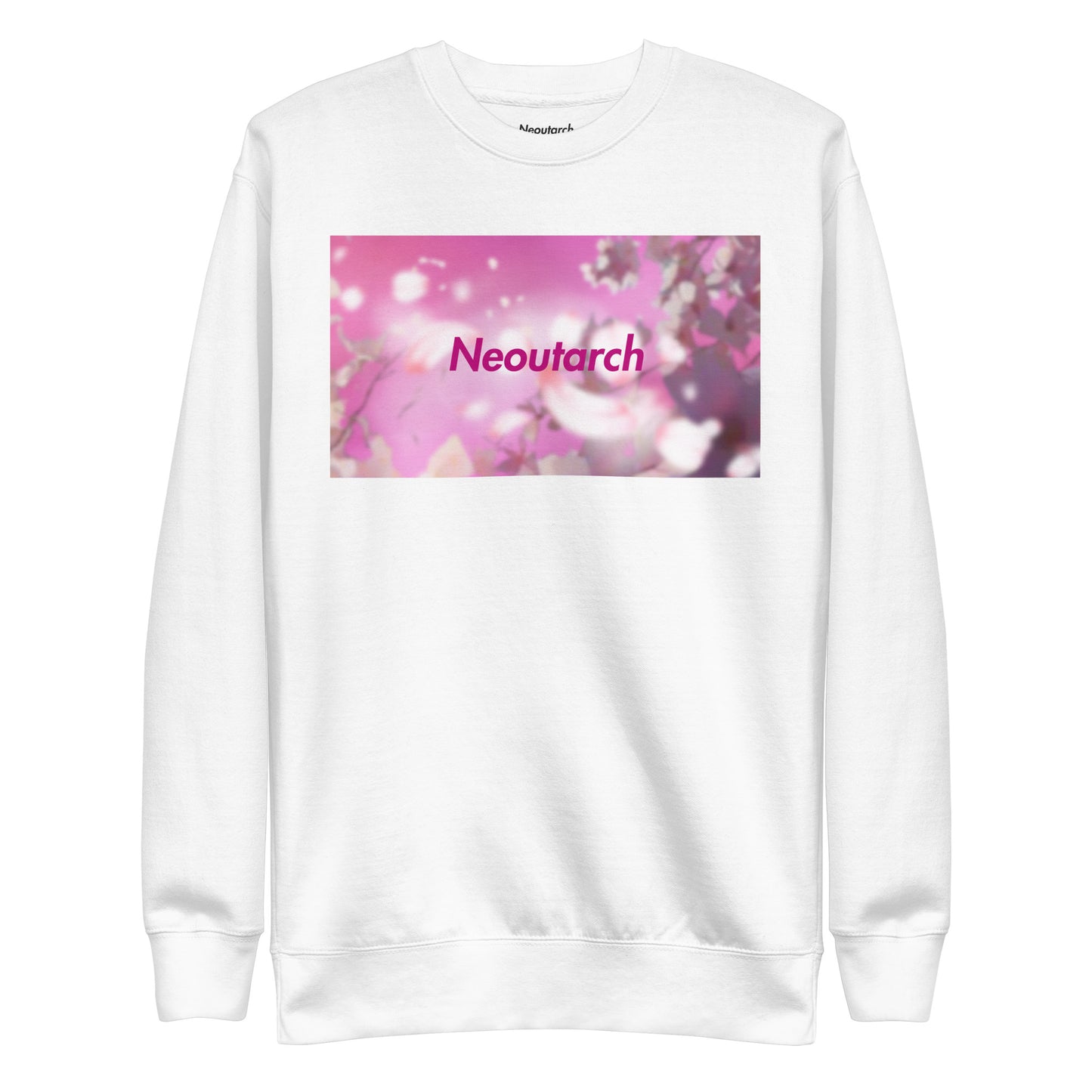 Logo Photo Sweatshirt Sakura White